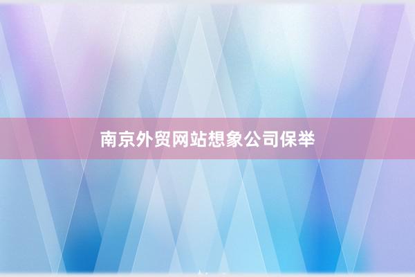 南京外贸网站想象公司保举
